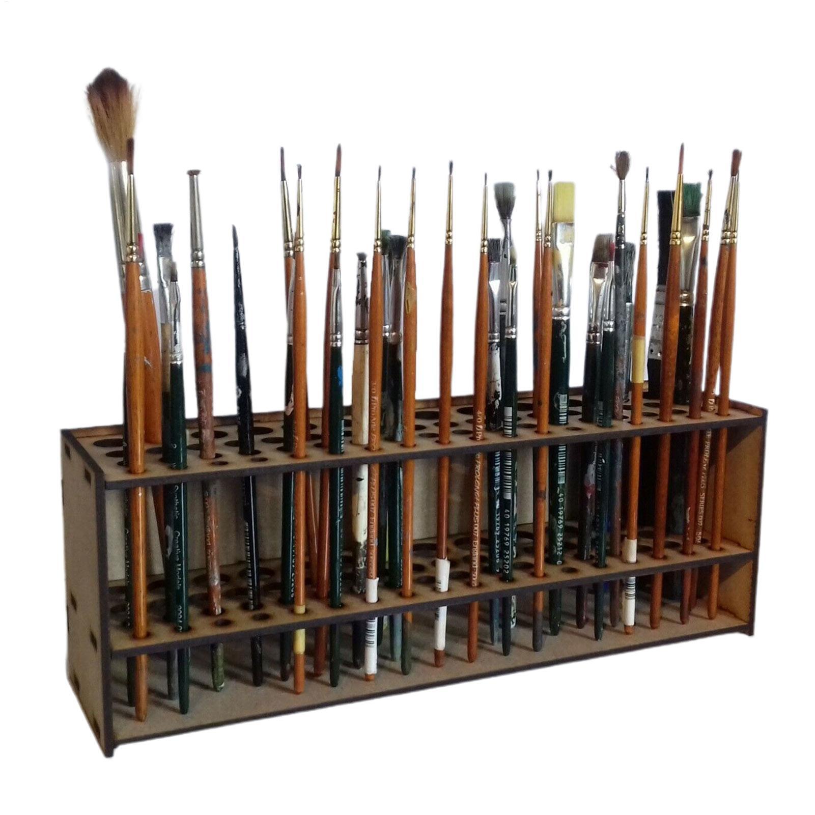 Art Craft Organizer - Porte-brosse en bois de qualité supérieure