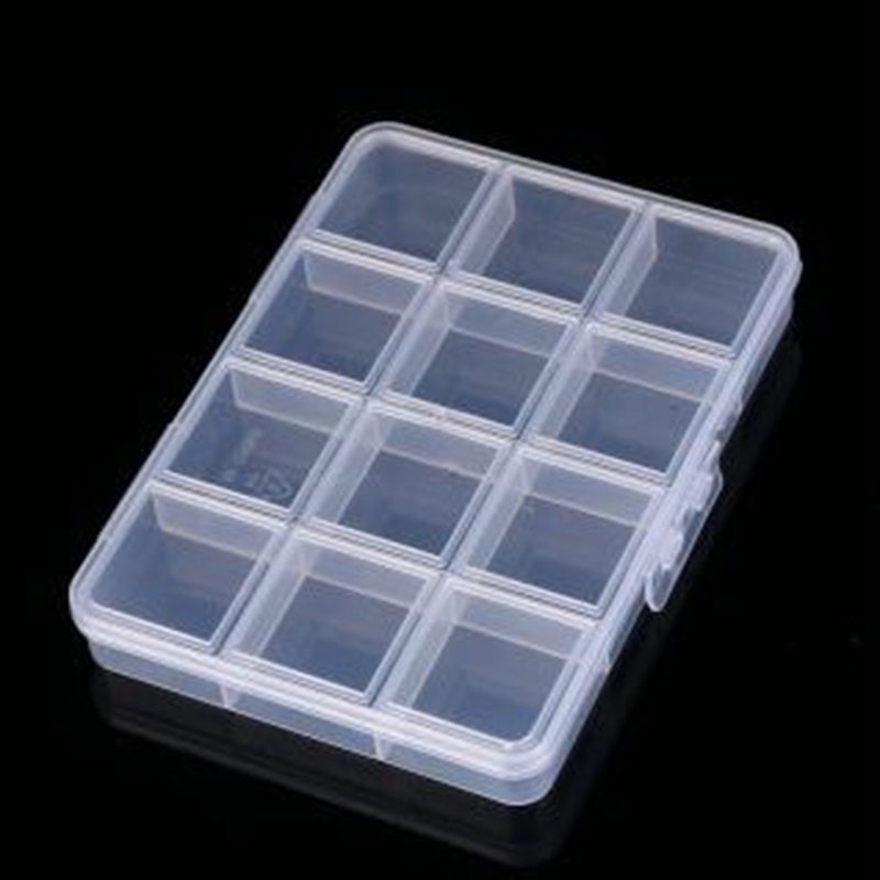 Art Craft Display - Stockage de perles en plastique transparent,