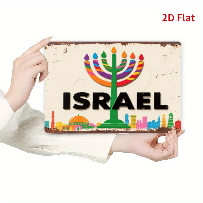 Art & Craft Kids Salon - CIFBUY Plaque murale vintage en aluminium,