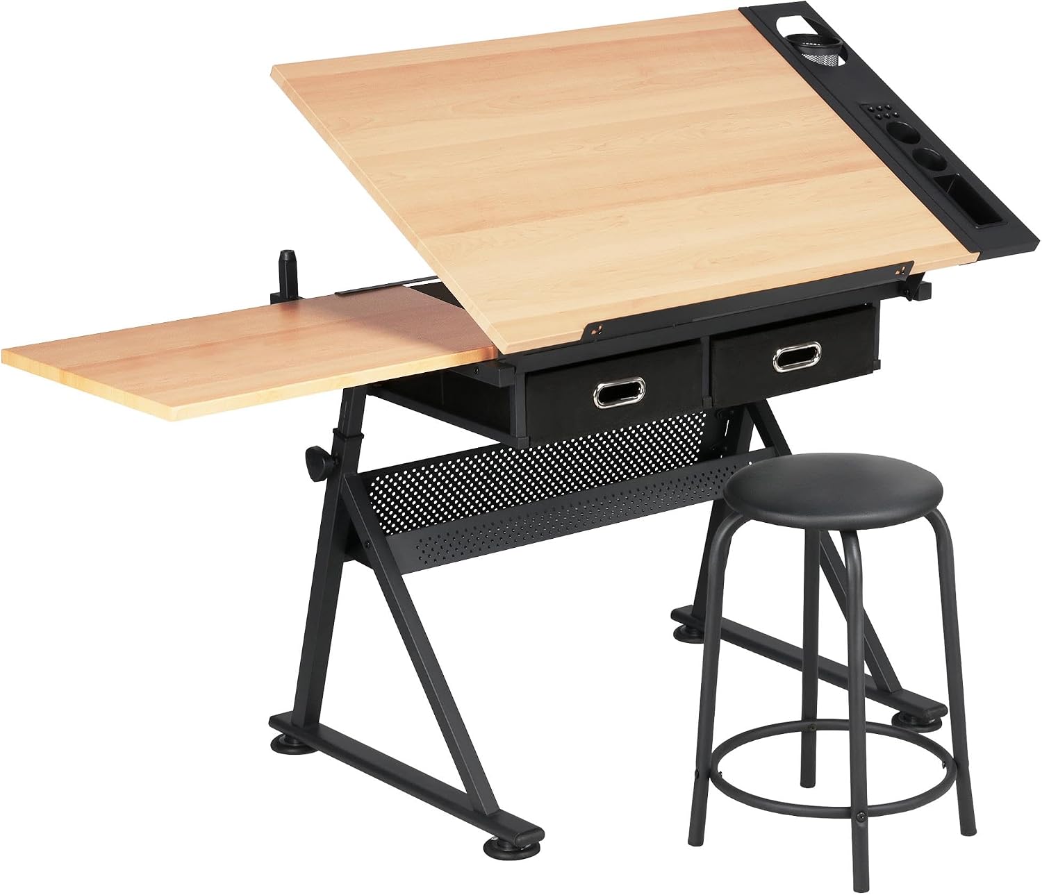 Art Crafts - Table de dessin réglable avec tabouret