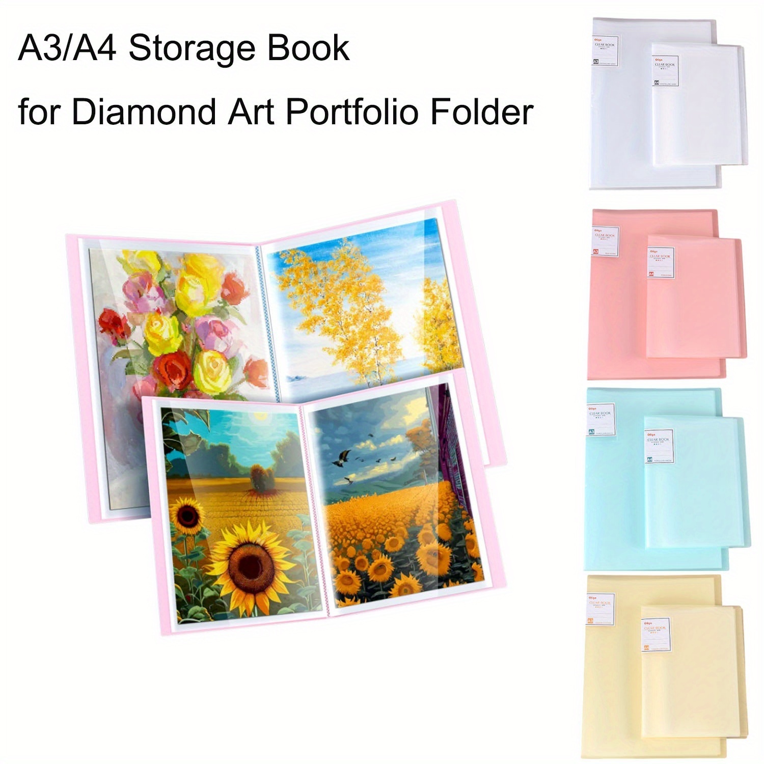 Art Portfolio Bag - Porte-documents de rangement A4/A3 avec 30