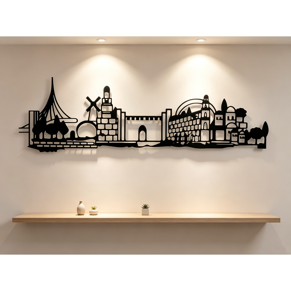 Art & Craft Kids Salon - CIFBUY Décoration murale en métal, silhouette