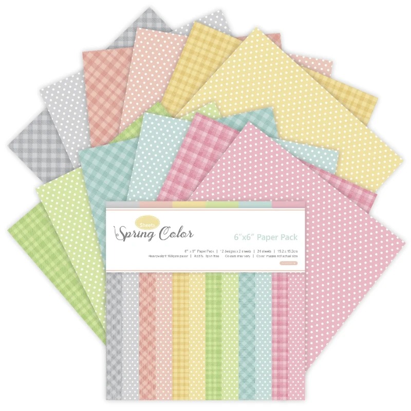 Art Craft Background - 12 Feuilles de Papier Artisanal Couleurs