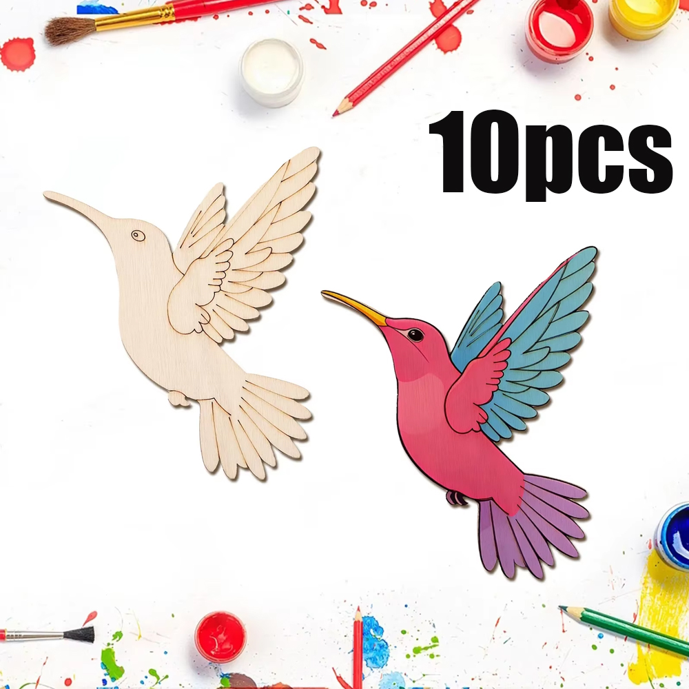Art Crafts - 10 pièces de découpes en bois