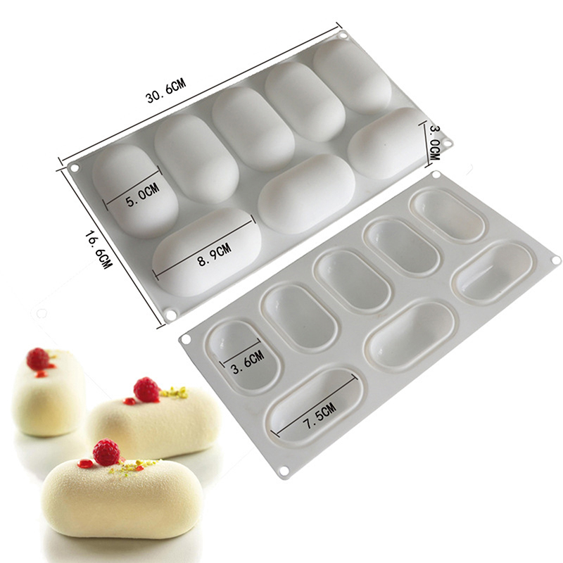 Art Craft Ice Cream - 8 moules à gâteau en silicone
