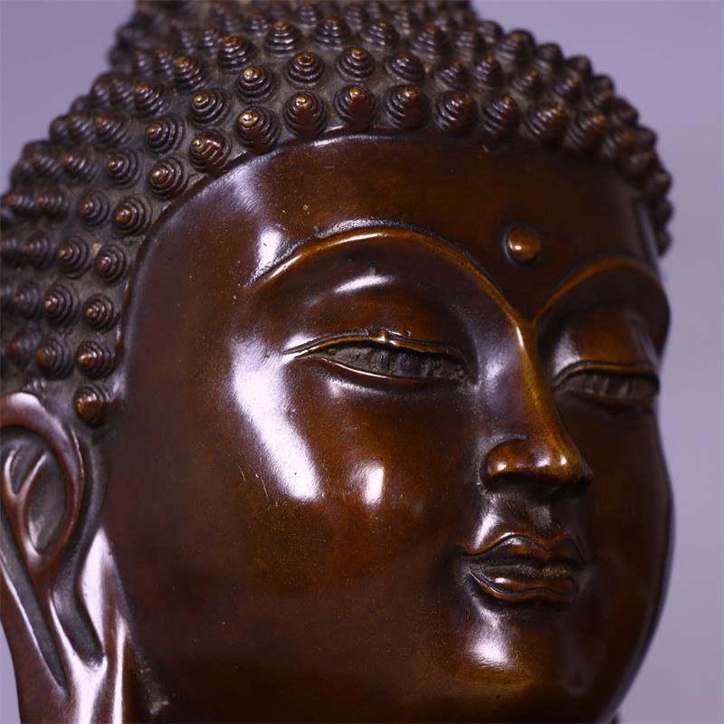 Tête de Bouddha en cuivre mass - Art Craft India avis et prix