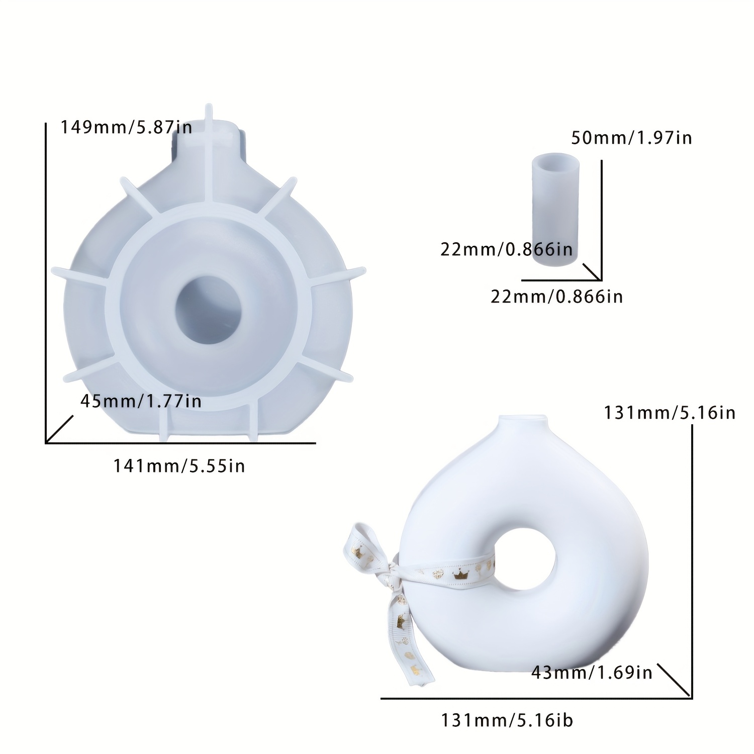 1 bricolage Vase rond Silicone - Art Craft Vase avis et prix