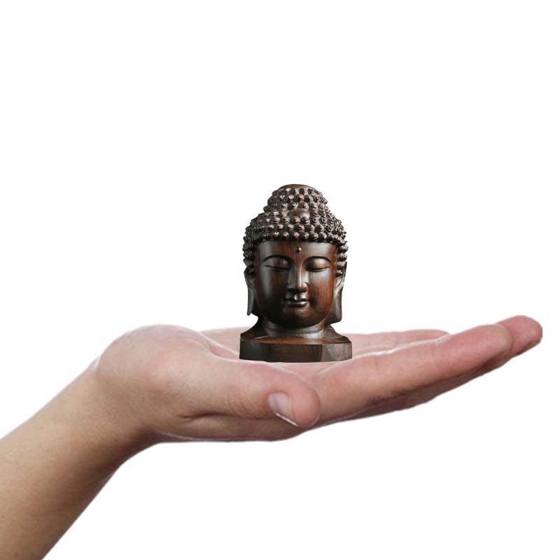 Statue Sakyamuni en bois, 6cm, - Art Craft India avis et prix