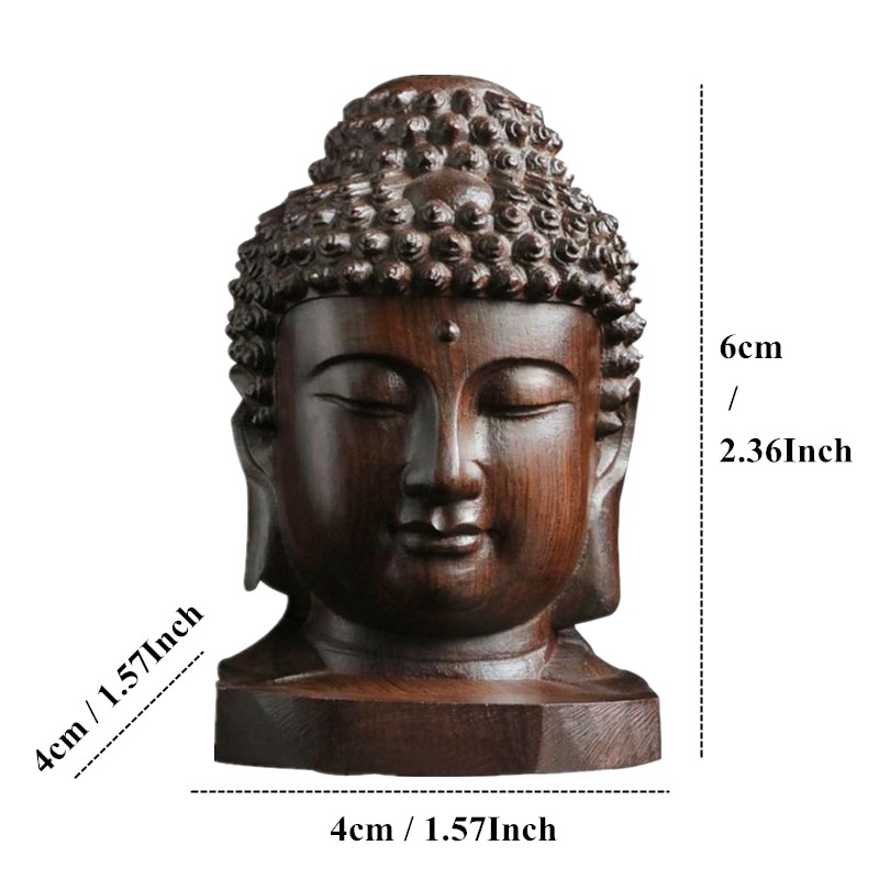 Statue Sakyamuni en bois, 6cm, - Art Craft India avis et prix
