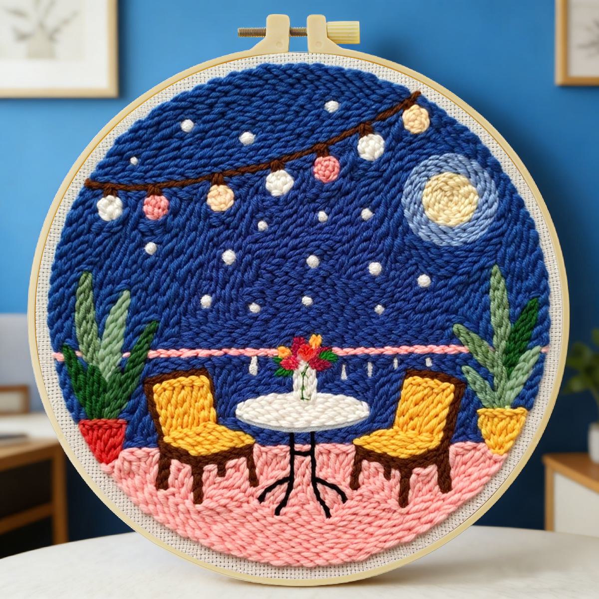 Kit de broderie au poinçon 20x - Punch Needle Kit avis et prix