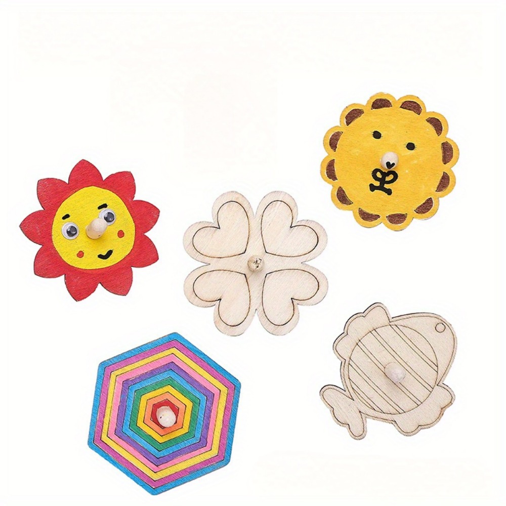 Kit de 16 Toupies en Bois à Pe - Art Craft Ideas For Kids avis et prix