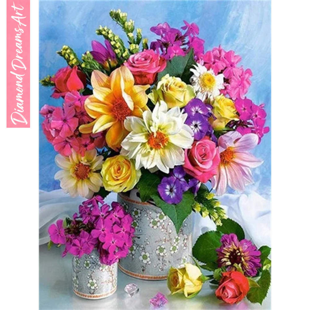 Mosaïque de diamants complète, - Art Craft Vase avis et prix