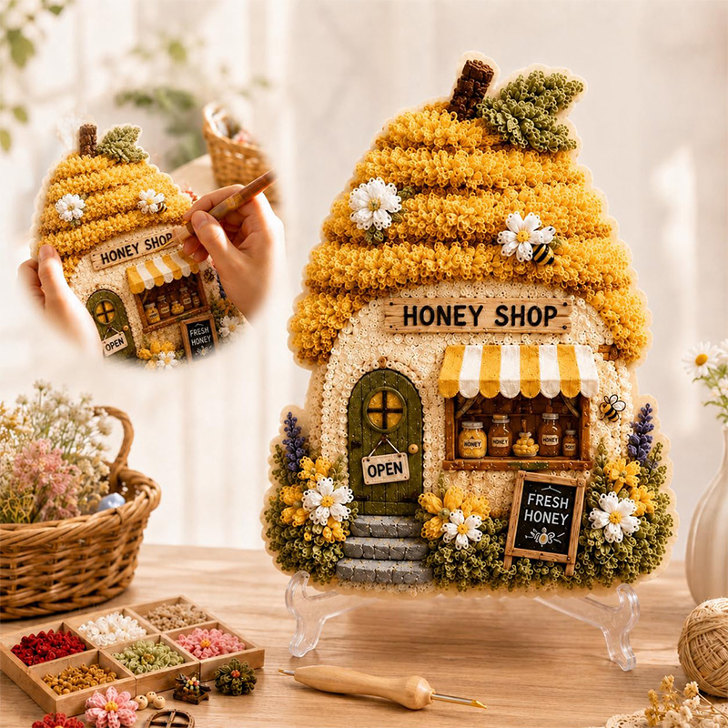 Kit DIY Poke Art Maison Champi - Art Crafts avis et prix