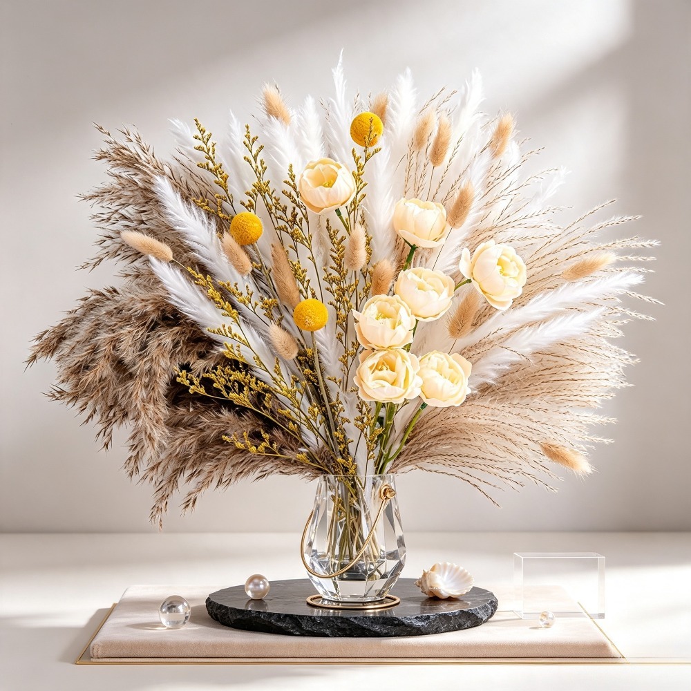Bouquet de fleurs séchées méla - Art Craft Vase avis et prix
