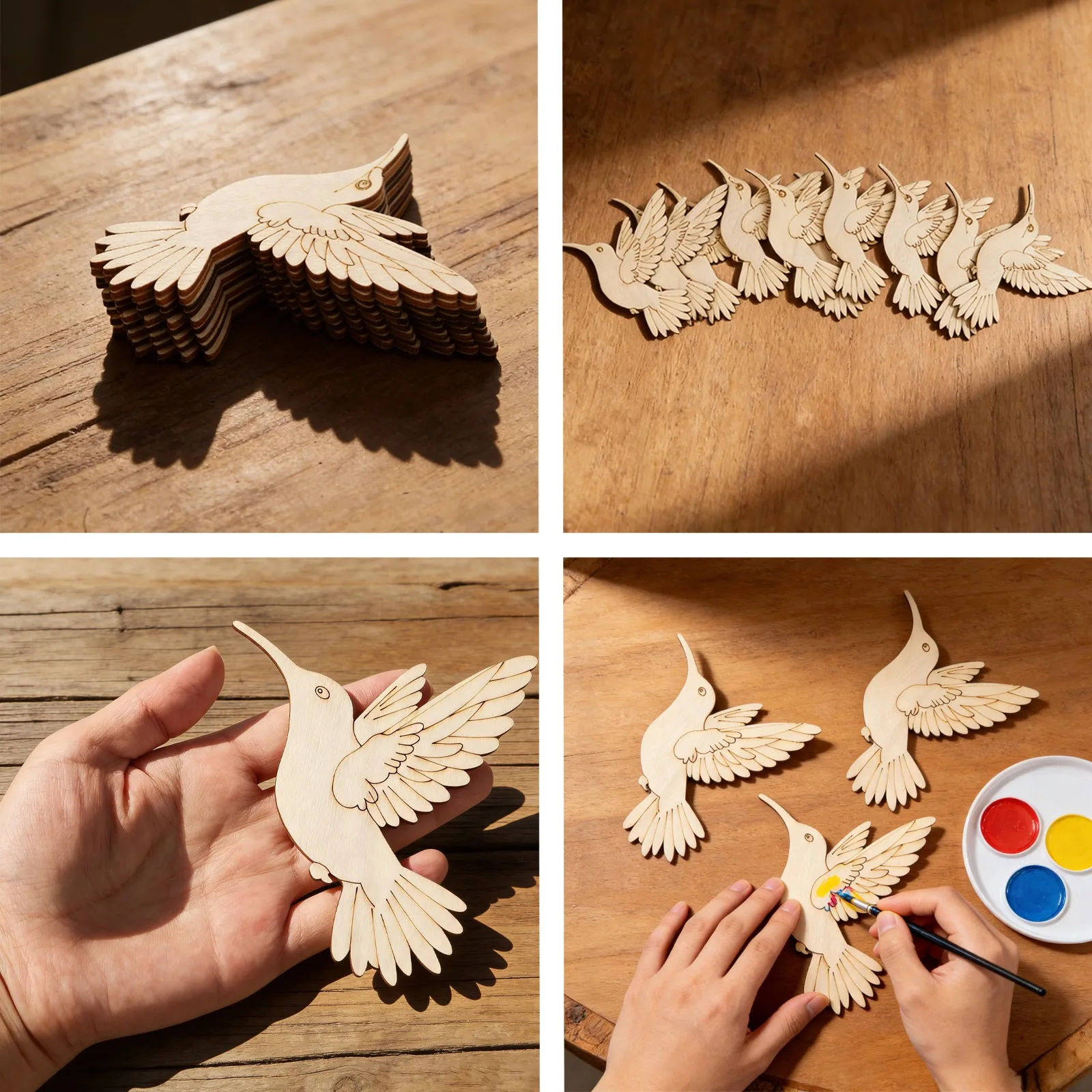 10 pièces de découpes en bois  - Art Crafts avis et prix