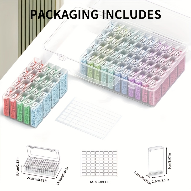 Ensemble de 64 boîtes de range - Art Craft Organizer avis et prix